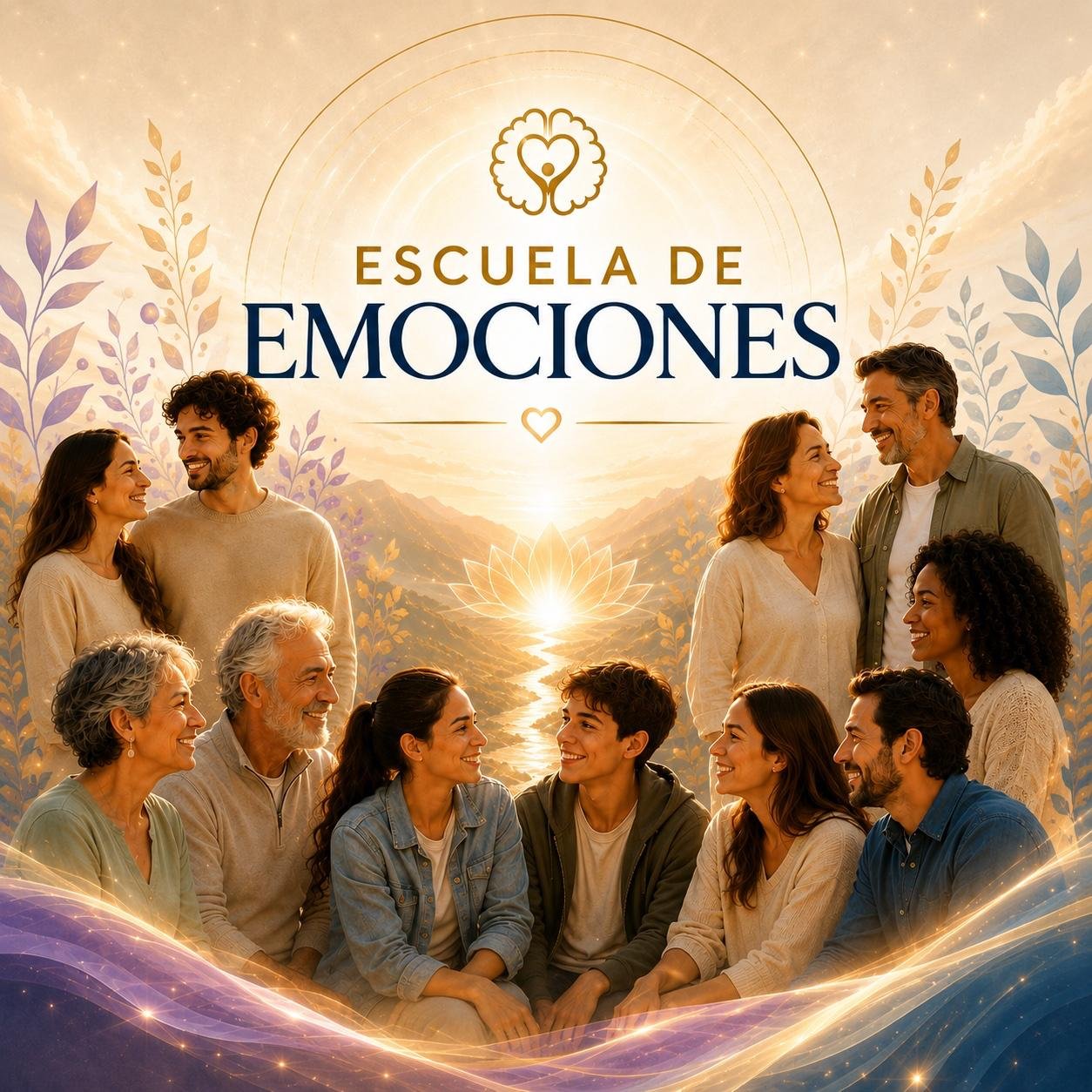 Escuela de Emociones: grupo de personas trabajando en círculo